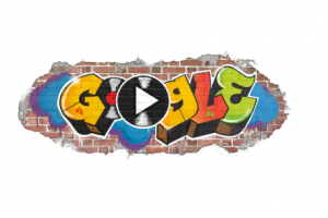 Il doodle di google per festeggiare i 44 anni dell'hip hop