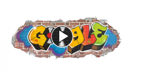 Il doodle di google per festeggiare i 44 anni dell'hip hop