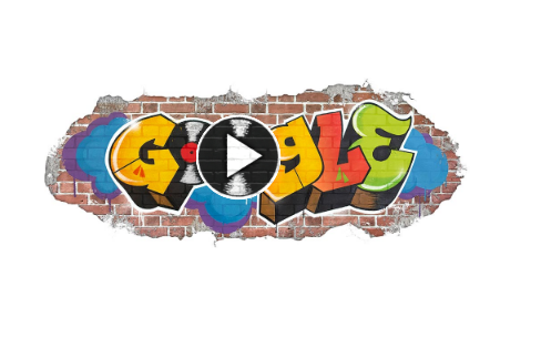 Il doodle di google per festeggiare i 44 anni dell'hip hop